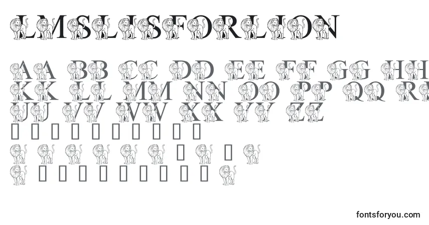 LmsLIsForLion Font – alphabet, numbers, special characters