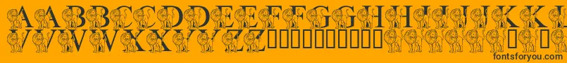 Lisätietoja LmsLIsForLion-fontista LmsLIsForLion-fontti – mustat fontit oranssilla taustalla