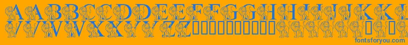 En savoir plus sur la police LmsLIsForLion Police LmsLIsForLion – polices bleues sur fond orange