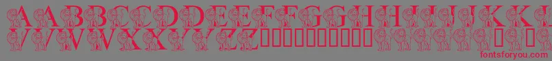 LmsLIsForLion Font – Red Fonts on Gray Background