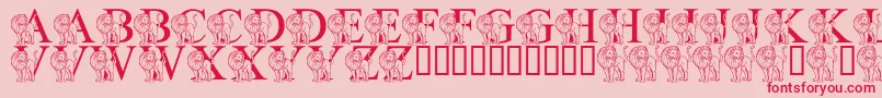 LmsLIsForLion Font – Red Fonts on Pink Background