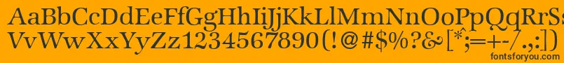 ZabriskieinternationalRegular Font – Black Fonts on Orange Background