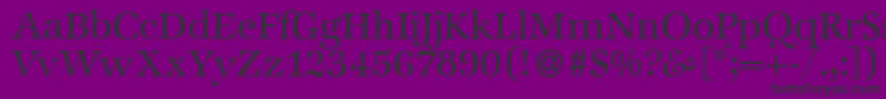 ZabriskieinternationalRegular Font – Black Fonts on Purple Background