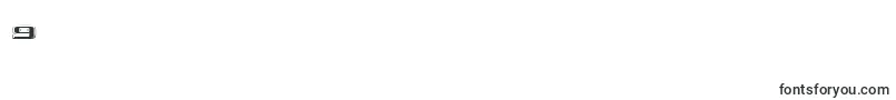 フォントKubraHollow – フォント数字9