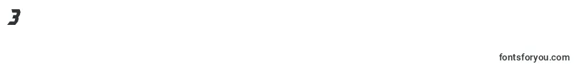 フォントKaplahItalic – フォント数字3