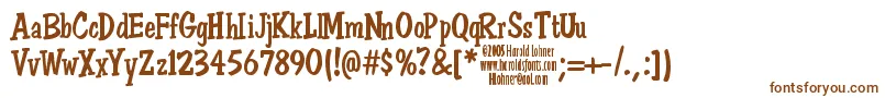 DonSemiformal Font – Brown Fonts on White Background