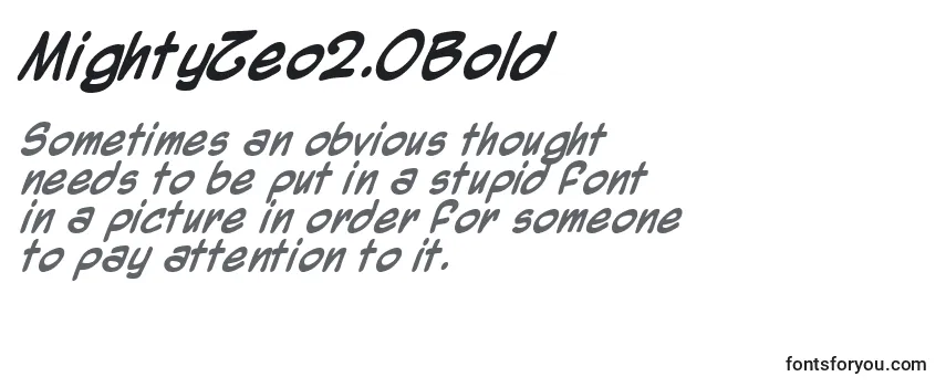 MightyZeo2.0Bold-fontti