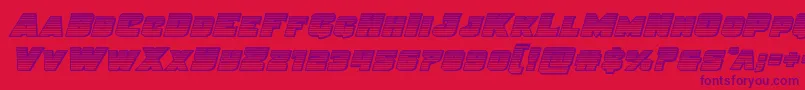 Justicegradout Font – Purple Fonts on Red Background