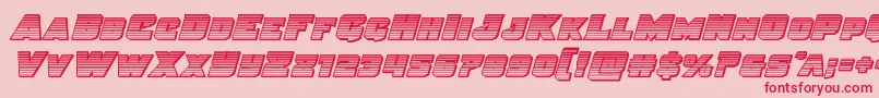 Justicegradout Font – Red Fonts on Pink Background