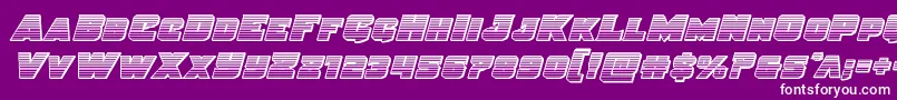 Justicegradout Font – White Fonts on Purple Background