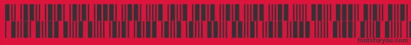 C39p12dltt Font – Black Fonts on Red Background