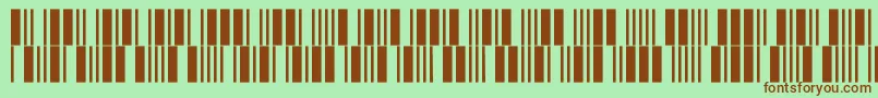 C39p12dltt Font – Brown Fonts on Green Background