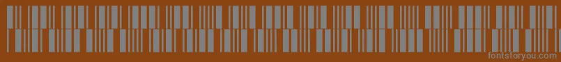 C39p12dltt Font – Gray Fonts on Brown Background