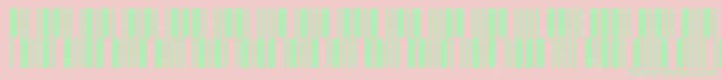 C39p12dltt Font – Green Fonts on Pink Background