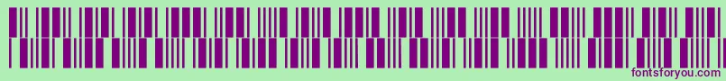 C39p12dltt Font – Purple Fonts on Green Background