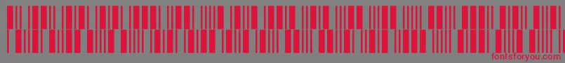 C39p12dltt Font – Red Fonts on Gray Background
