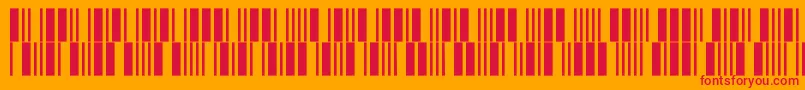 フォントC39p12dltt – オレンジの背景に赤い文字
