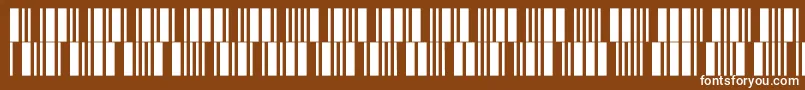 C39p12dltt Font – White Fonts on Brown Background