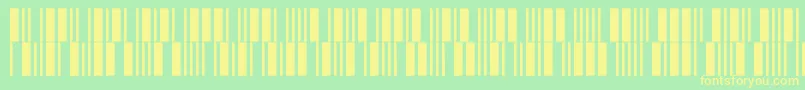 C39p12dltt Font – Yellow Fonts on Green Background