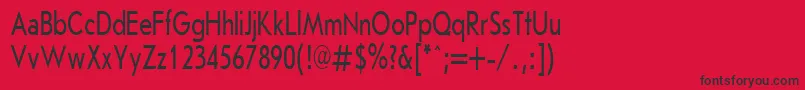 JournalSansserifPlain.001.00170h Font – Black Fonts on Red Background