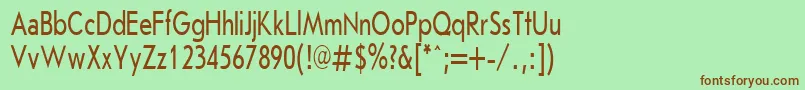 JournalSansserifPlain.001.00170h Font – Brown Fonts on Green Background