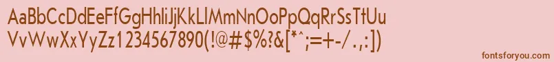 JournalSansserifPlain.001.00170h Font – Brown Fonts on Pink Background