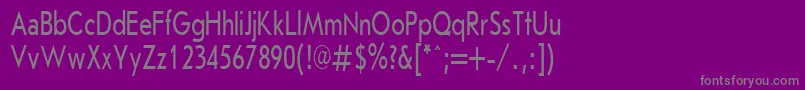 JournalSansserifPlain.001.00170h Font – Gray Fonts on Purple Background