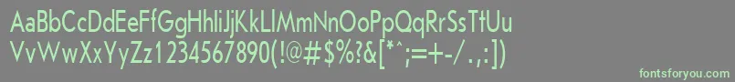 JournalSansserifPlain.001.00170h Font – Green Fonts on Gray Background