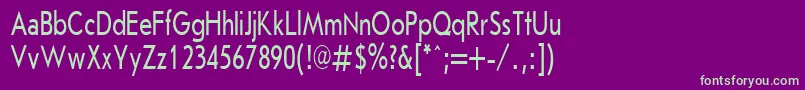 JournalSansserifPlain.001.00170h Font – Green Fonts on Purple Background