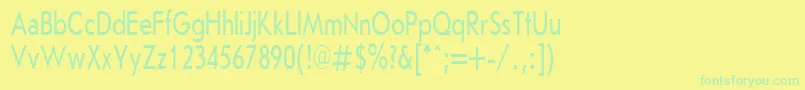 JournalSansserifPlain.001.00170h Font – Green Fonts on Yellow Background