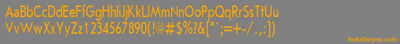 JournalSansserifPlain.001.00170h Font – Orange Fonts on Gray Background