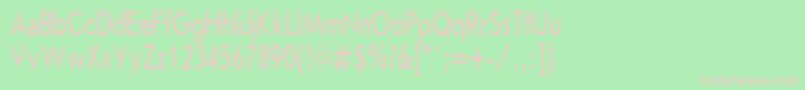 JournalSansserifPlain.001.00170h Font – Pink Fonts on Green Background