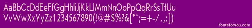 JournalSansserifPlain.001.00170h Font – Pink Fonts on Purple Background