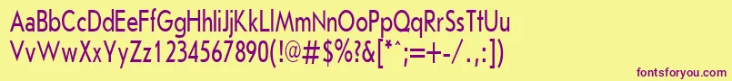 JournalSansserifPlain.001.00170h Font – Purple Fonts on Yellow Background