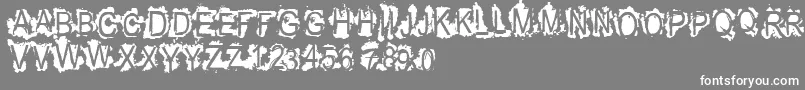 Vtksrefused Font – White Fonts on Gray Background