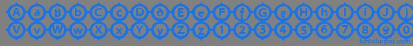 Circlesigns Font – Blue Fonts on Gray Background