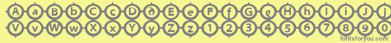 Подробнее о шрифте Circlesigns Шрифт Circlesigns – серые шрифты на жёлтом фоне