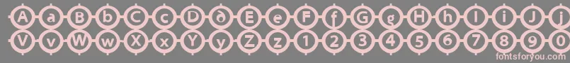 Circlesigns Font – Pink Fonts on Gray Background
