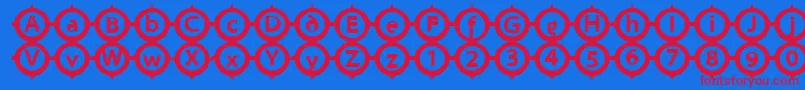 More about Circlesigns Font Circlesigns Font – Red Fonts on Blue Background