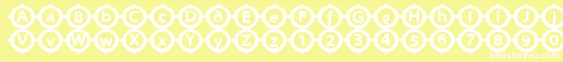 Circlesigns Font – White Fonts on Yellow Background