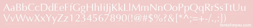 フォントFt5n – ピンクの背景に白い文字