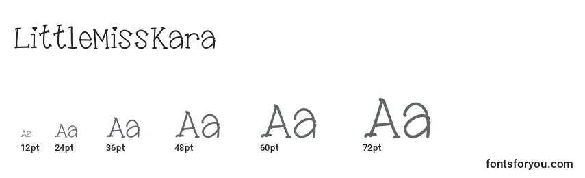 LittleMissKara Font Sizes