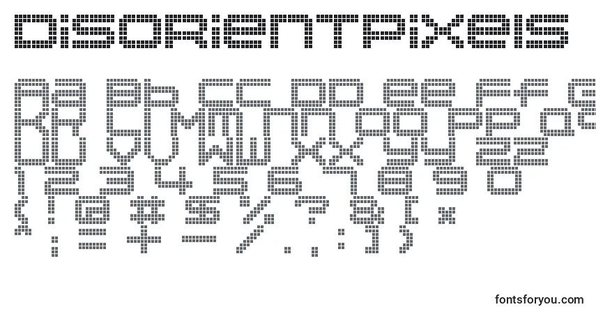 DisorientPixels Font – alphabet, numbers, special characters