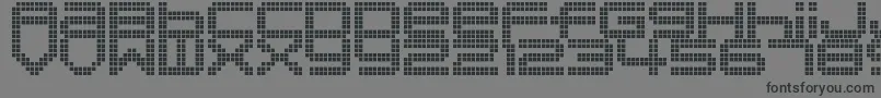 DisorientPixels-fontti – mustat fontit harmaalla taustalla