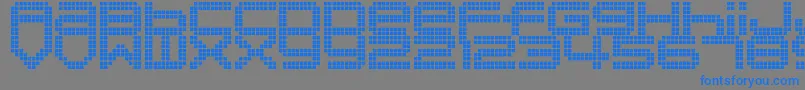 DisorientPixels Font – Blue Fonts on Gray Background