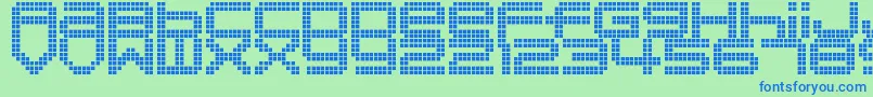 DisorientPixels Font – Blue Fonts on Green Background