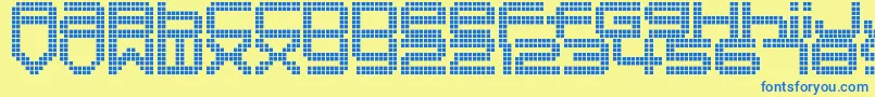 DisorientPixels Font – Blue Fonts on Yellow Background