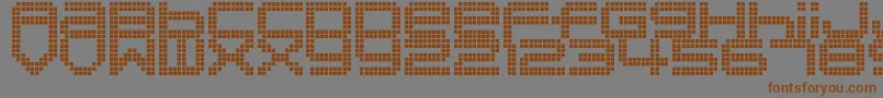 Police DisorientPixels – polices brunes sur fond gris