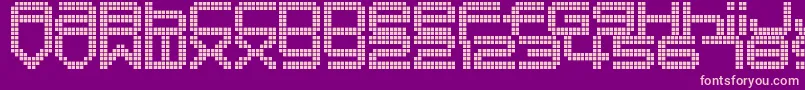 DisorientPixels Font – Pink Fonts on Purple Background