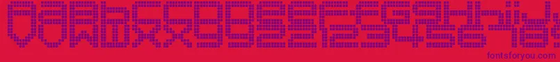 fuente DisorientPixels – Fuentes Moradas Sobre Fondo Rojo